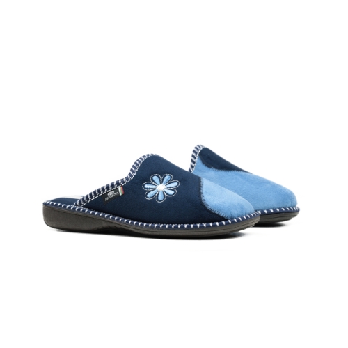 Дамски домашни пантофи сини 2214