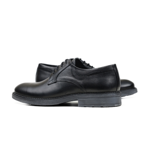 Мъжки елегантни обувки от естествена кожа черни 44-VNX