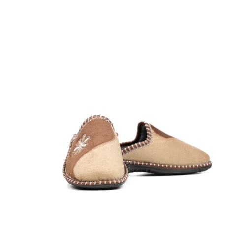 Дамски домашни пантофи камел 2214