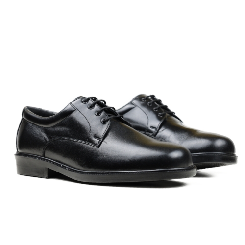 Мъжки елегантни обувки от естествена кожа черни 1650 Baerchi