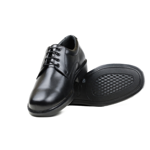 Мъжки елегантни обувки от естествена кожа черни 1650 Baerchi