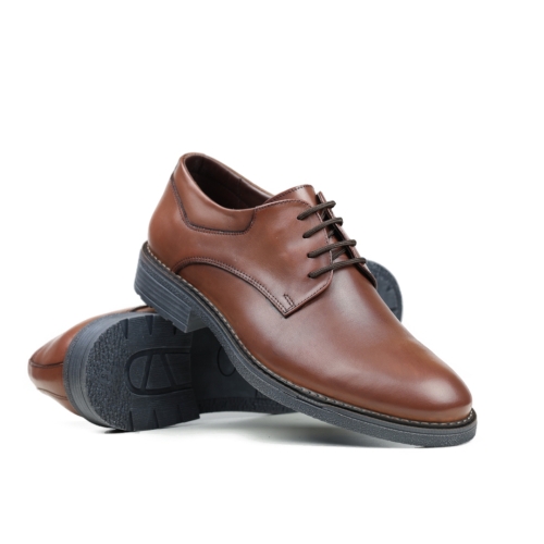 Мъжки елегантни обувки от естествена кожа таба 52-VNX