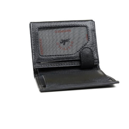 Мъжки кожен портфейл черен 1002