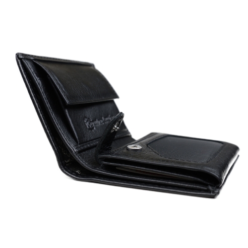 Мъжки кожен портфейл черен 1002