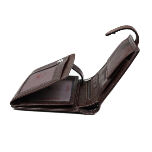 Мъжки кожен портфейл кафяв 02Р