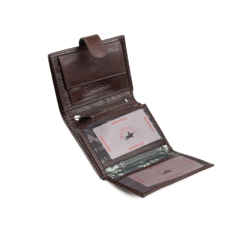 Мъжки кожен портфейл кафяв 02Р