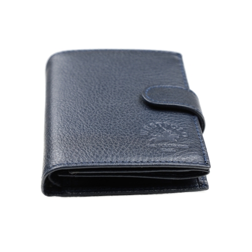 Мъжки кожен портфейл тъмно син 02Р