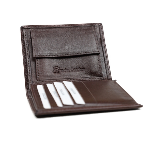 Мъжки кожен портфейл кафяв 97