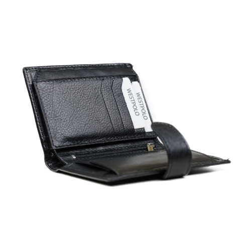 Мъжки кожен портфейл черен 79Р