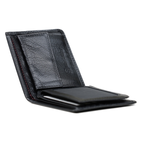 Мъжки кожен портфейл черен 1124