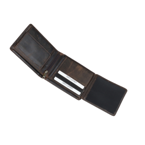 Мъжки кожен портфейл кафяв 1544