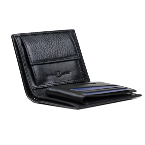 Мъжки кожен портфейл черен 96