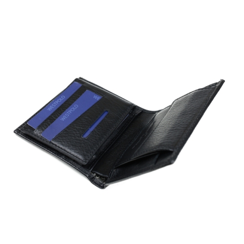 Мъжки кожен портфейл черен 96