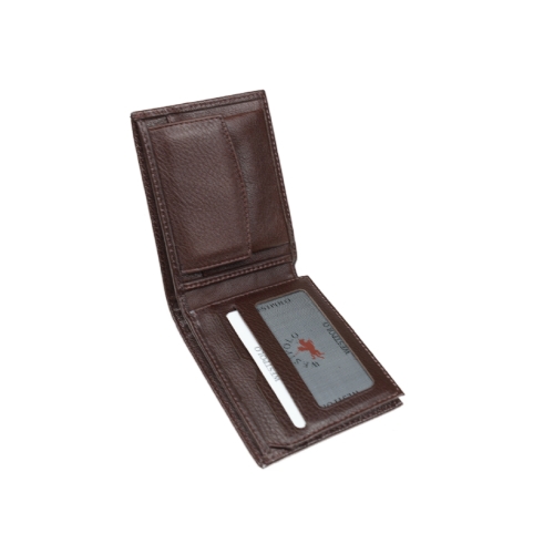 Мъжки кожен портфейл кафяв 242