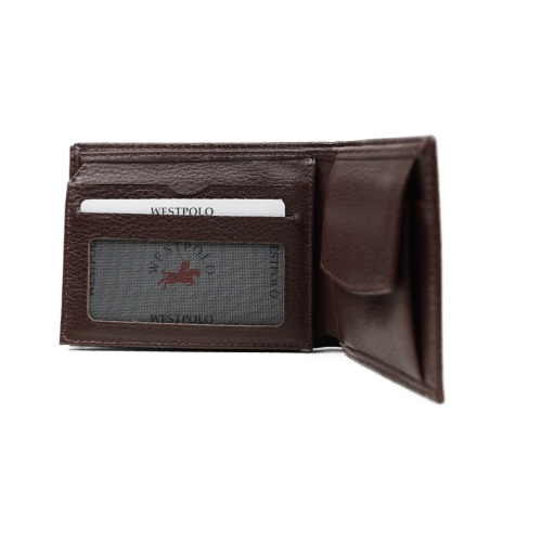 Мъжки кожен портфейл кафяв 242