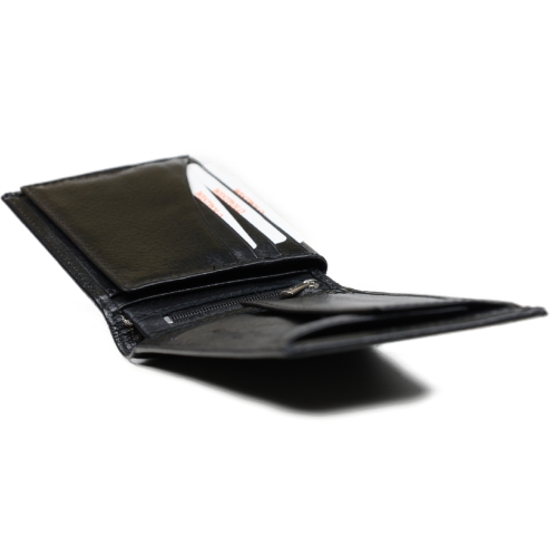 Мъжки кожен портфейл черен 55