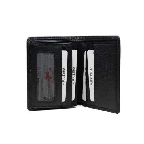 Мъжки кожен портфейл черен 1900