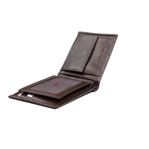 Мъжки кожен портфейл кафяв 65