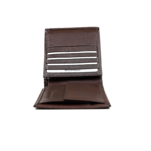 Мъжки кожен портфейл кафяв 98