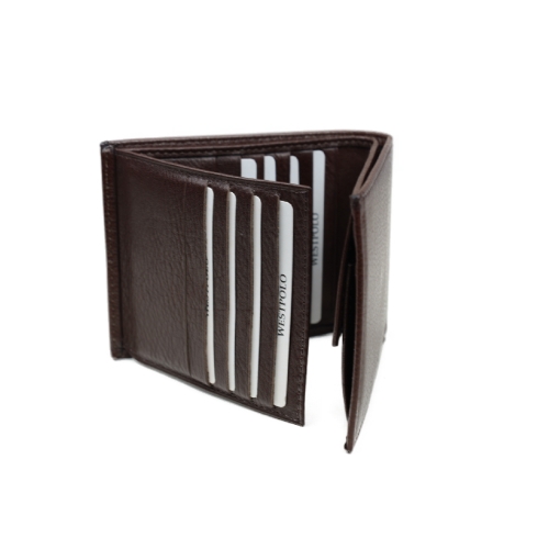 Мъжки кожен портфейл кафяв 98