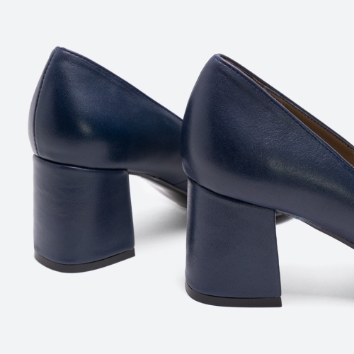 Дамски елегантни обувки от естествена кожа сини 5136F H-1027 Patricia Miller