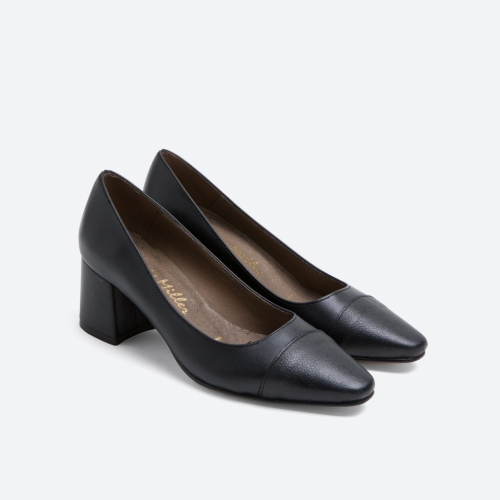 Дамски елегантни обувки от естествена кожа черни 6172 H-49438 Patricia Miller