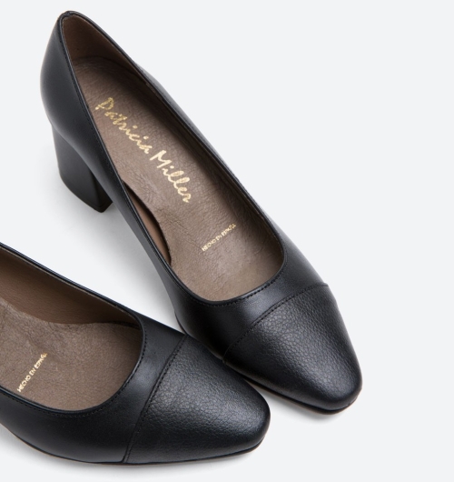 Дамски елегантни обувки от естествена кожа черни 6172 H-49438 Patricia Miller