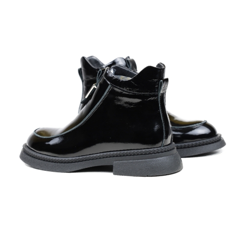 Дамски ежедневни боти от естествен лак черни 1608-30