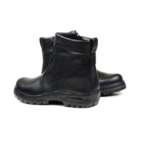 Мъжки ежедневни боти от естествена кожа черни 5102