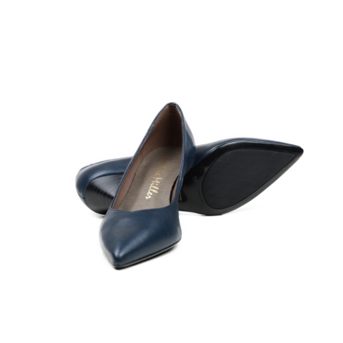 Дамски елегантни обувки от естествена кожа тъмно сини 5136 H-2027 Patricia Miller