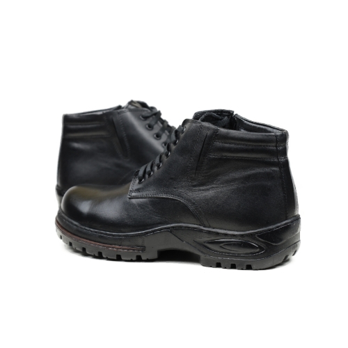 Мъжки ежедневни боти от естествена кожа черни 22000