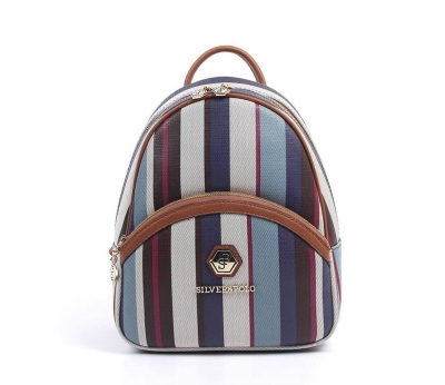 Дамска раница в таба и цветове 945 M2 Ekose Silver&Polo