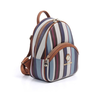 Дамска раница в таба и цветове 945 M2 Ekose Silver&Polo