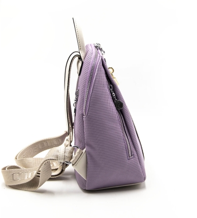 Дамска раница лилава 1123 M86 Petek Silver&Polo