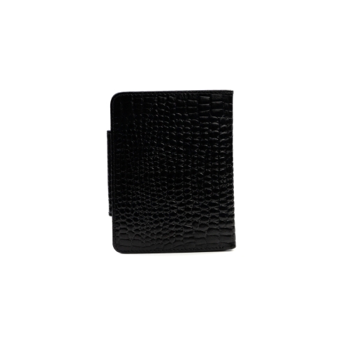 Дамски кожен портфейл черен 086-633