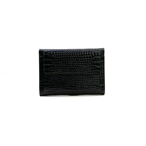 Дамски кожен портфейл тъмно зелен 034-678