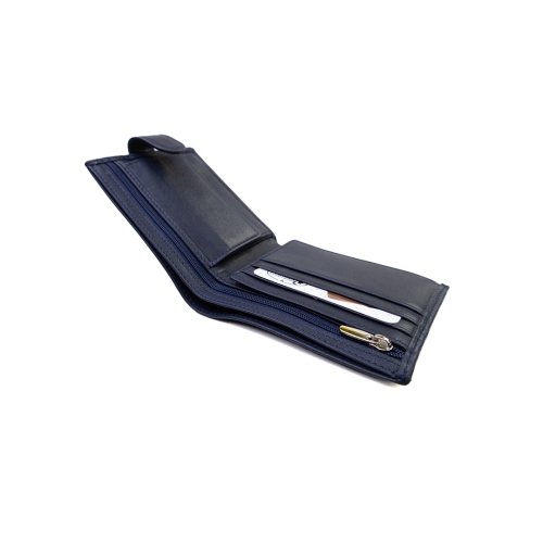 Мъжки кожен портфейл син 087-7