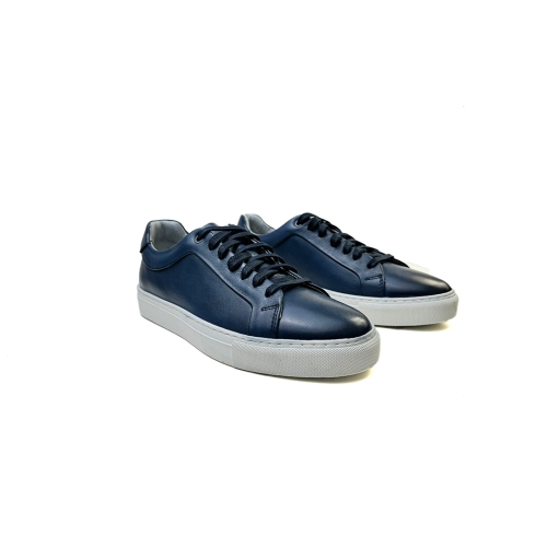 Мъжки спортни обувки от естествена кожа сини 360