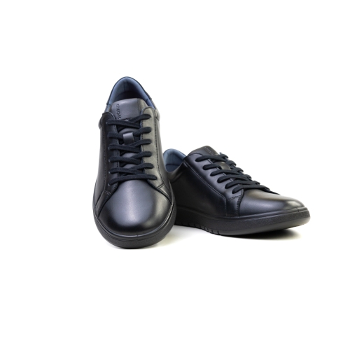 Мъжки спортни обувки от естествена кожа черни 6018 Atrai