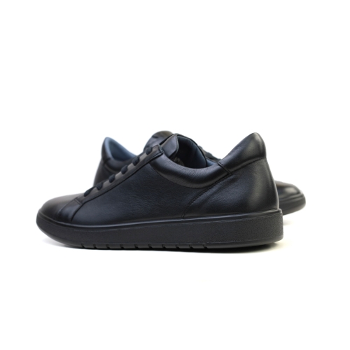 Мъжки спортни обувки от естествена кожа черни 6018 Atrai