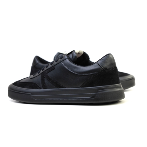 Мъжки спортни обувки от естествена кожа черни 5908 Atrai