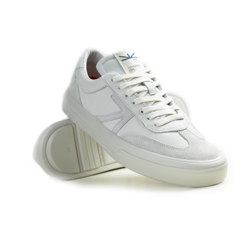 Мъжки спортни обувки от естествена кожа в бяло 5908 Atrai