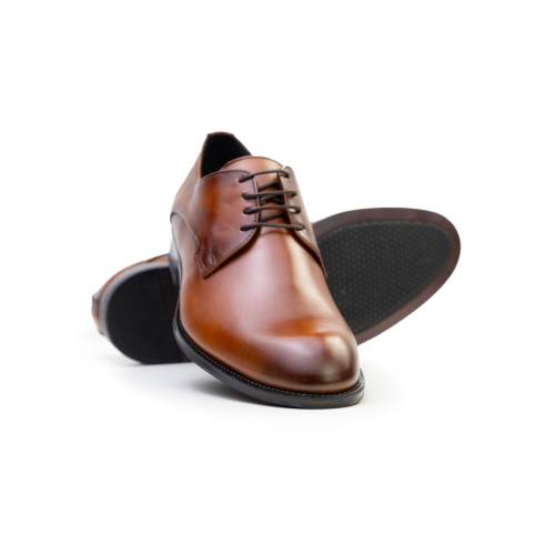 Мъжки елегантни обувки от естествена кожа кафяви 1200 Baerchi