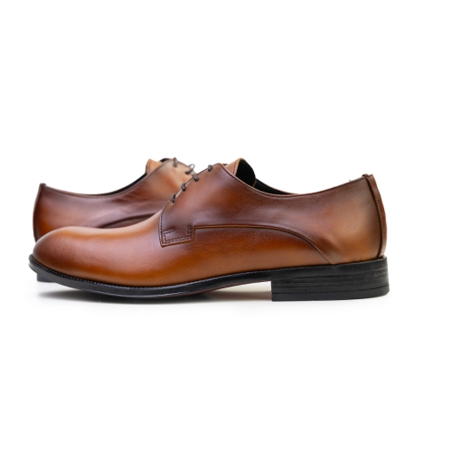 Мъжки елегантни обувки от естествена кожа кафяви 1200 Baerchi