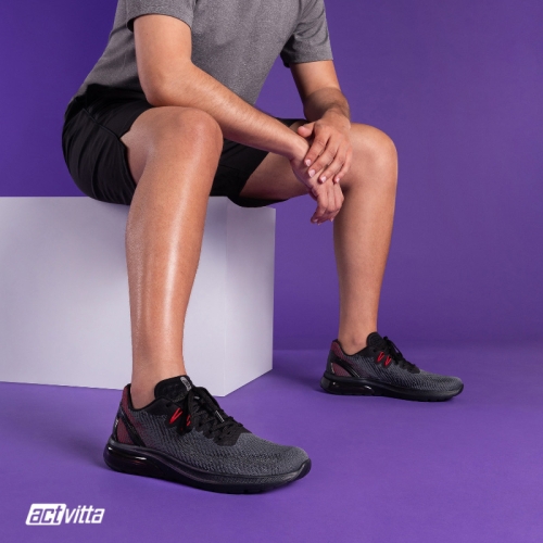 Мъжки маратонки в черно и червено 4926-102-27316 Activitta