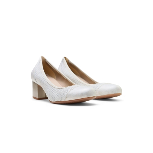 Дамски елегантни обувки от естествена кожа бежови 52231 Baerchi