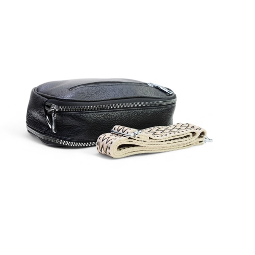 Дамска чанта през рамо черна 28588