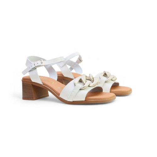 Дамски ежедневни сандали от естествен лак бежови 5354 Oh My Sandals