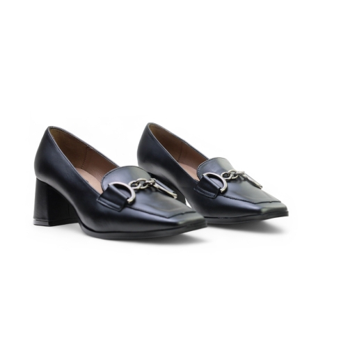 Дамски елегантни обувки от естествена кожа черни 5607 H-260 Patricia Miller