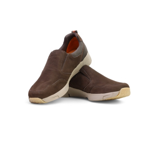 Мъжки ежедневни обувки от естествен набук кафяви 244120 Valente Marchesi